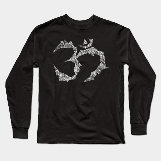 OM: Geometry &amp; Ethnic Long Sleeve T-Shirt by swarna artz